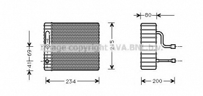 AVA QUALITY COOLING fdv104 -  Испаритель, кондиционер